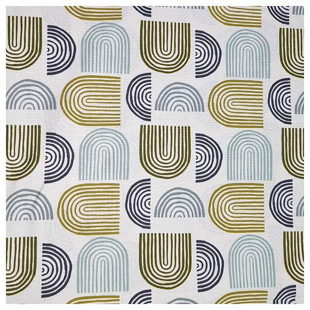 Canvas Regenbogen grün und ecru