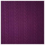 Zopf Jacquard/ Jersey dunkelviolett