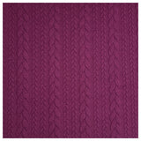 Zopf Jacquard/ Jersey dunkelviolett