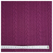 Zopf Jacquard/ Jersey dunkelviolett