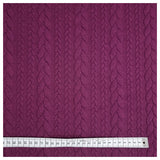 Zopf Jacquard/ Jersey dunkelviolett