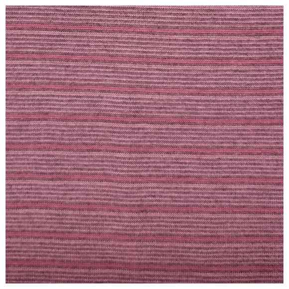 Bündchen Streifen rosa und grau