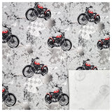 French Terry Motorräder grau