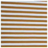 Jersey Streifen ocker und weiß 10mm