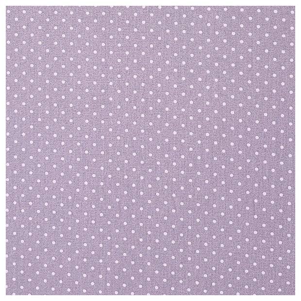 Baumwolle mini Tupfen flieder und weiß