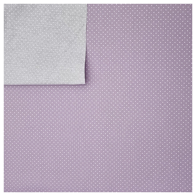 Baumwolle mini Tupfen flieder und weiß