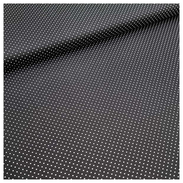 Baumwolle mini Tupfen schwarz und weiß