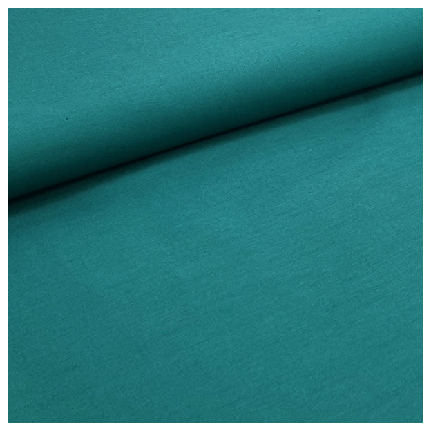 Baumwolle Satin uni petrol