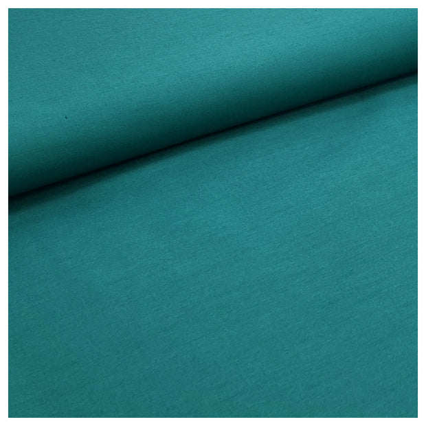 Baumwolle Satin uni petrol