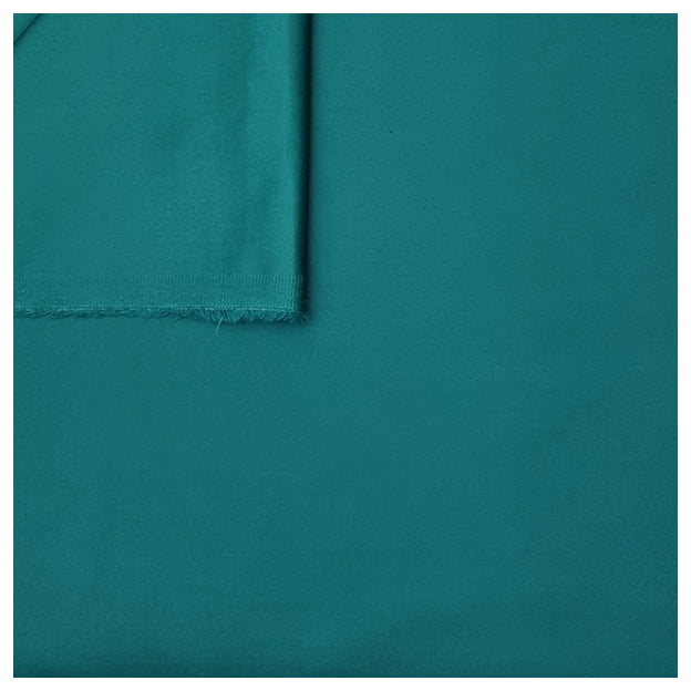 Baumwolle Satin uni petrol