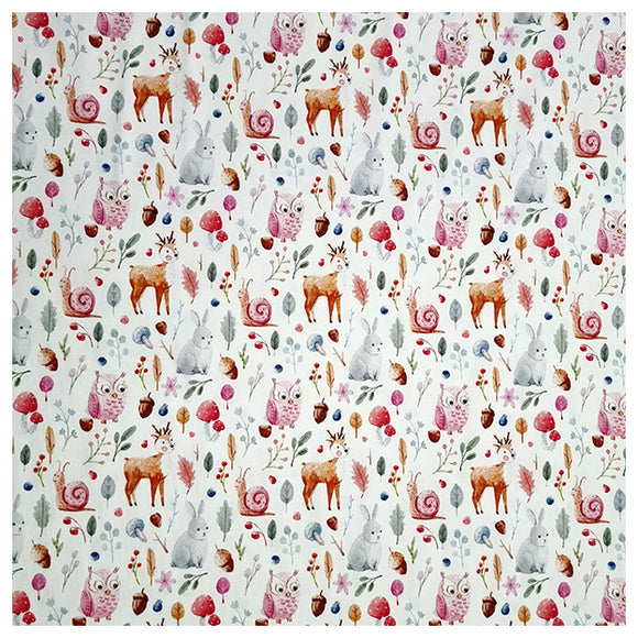 Jersey Forest animals weiß Digital
