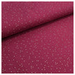 Musselin bordeaux mit Tupfen in gold