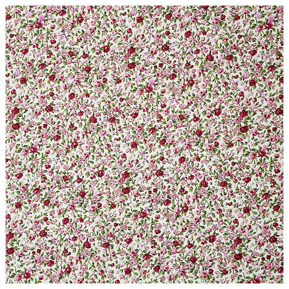 Baumwoll-Popelin Rosen rosa
