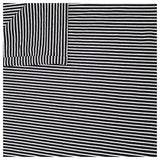 Jersey Streifen schwarz und weiß 5mm
