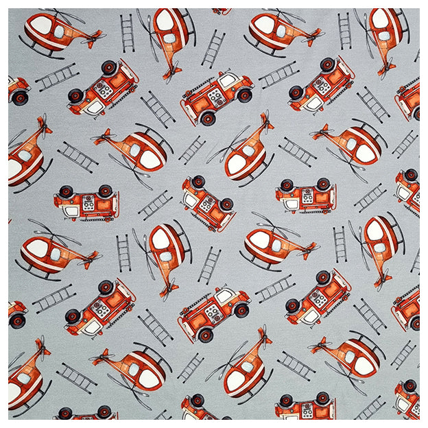 Jersey Feuerwehrautos grau