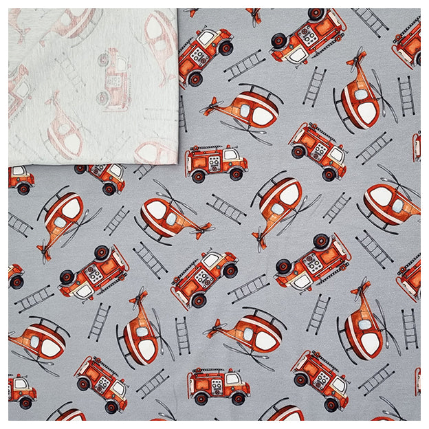 Jersey Feuerwehrautos grau