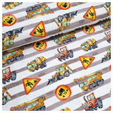 Jersey Baustelle mit Streifen