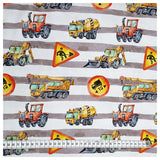 Jersey Baustelle mit Streifen