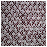 Baumwollsatin Ornamente pupurrot und weiß