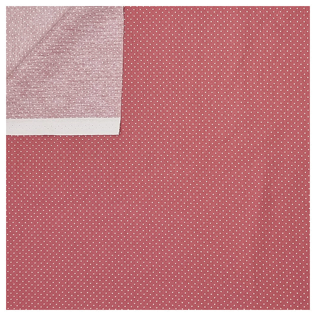 Baumwolle mini Tupfen blush und weiß 2mm