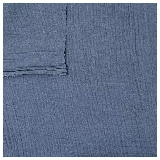 Musselin Baumwolle indigo