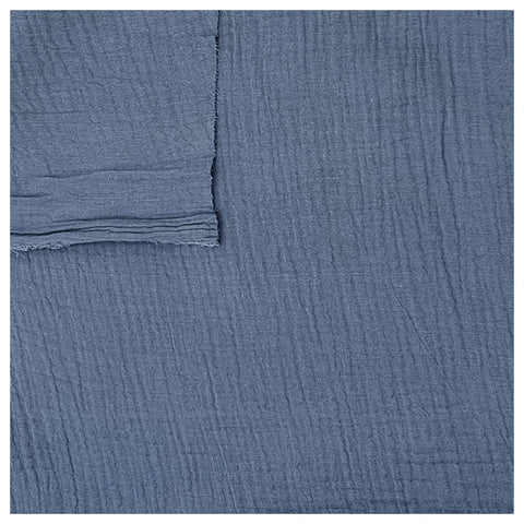 Musselin Baumwolle indigo
