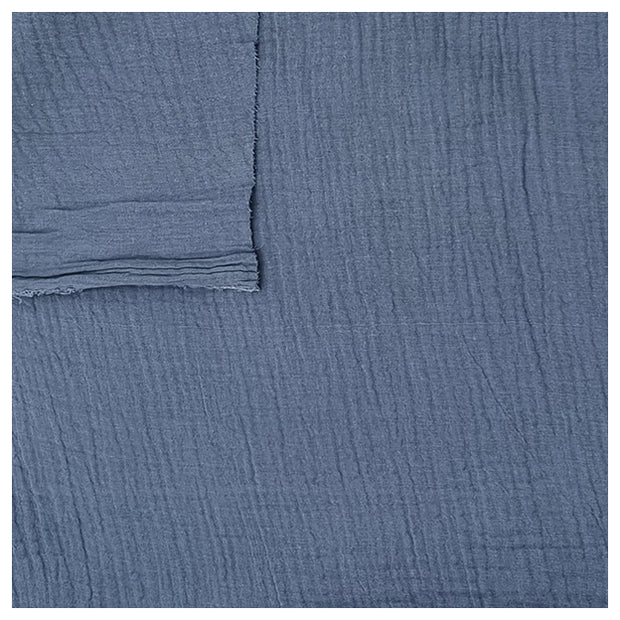 Musselin Baumwolle indigo