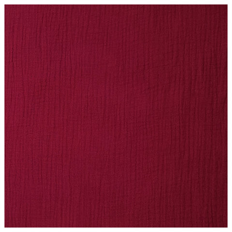 Musselin Baumwolle weinrot