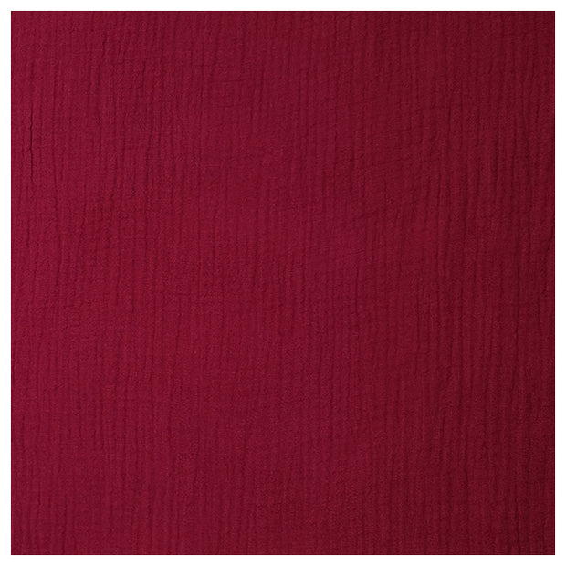 Musselin Baumwolle weinrot
