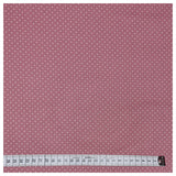 Baumwolle mini Tupfen blush und weiß 2mm