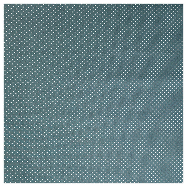 Baumwolle mini Tupfen petrol und weiß 2mm