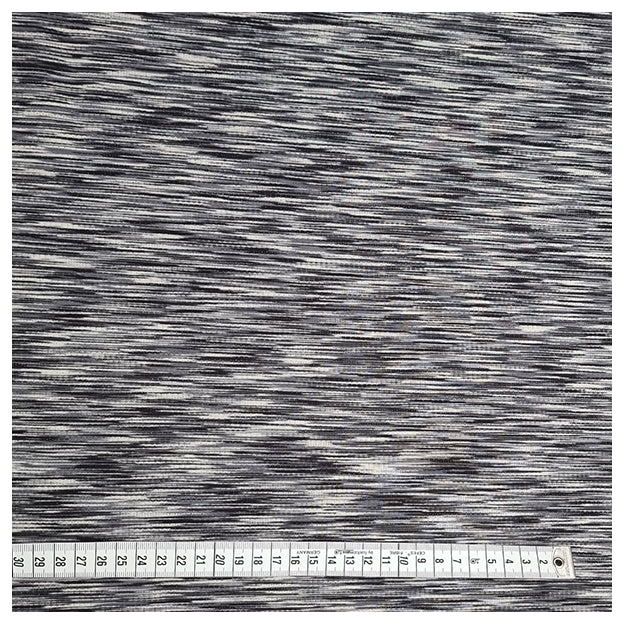 French Terry hellgrau und weiß meliert