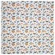 Jersey Digital Vögel und Blumen weiß