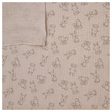 Musselin Tiere beige