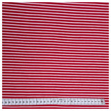 Jersey Streifen rot und weiß 5mm