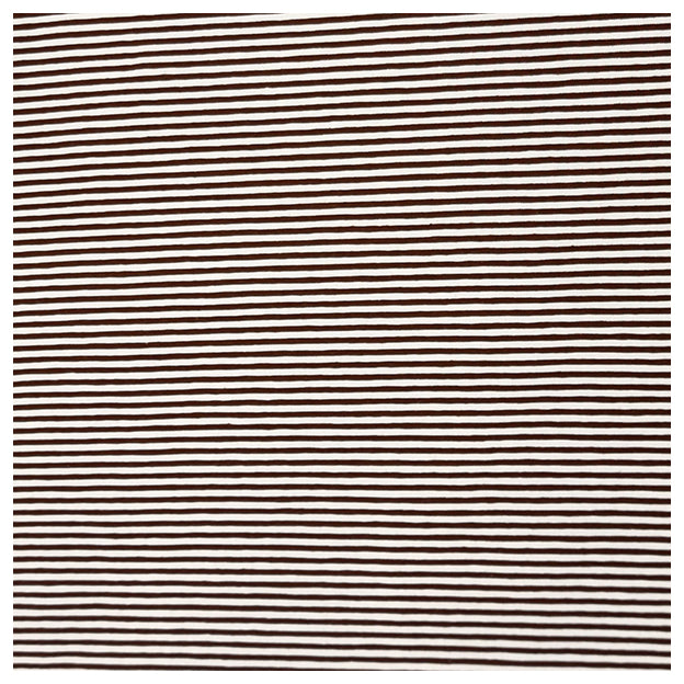 Jersey Streifen dunkelbraun und weiß 2mm