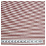 Jersey Streifen terra und weiß 2mm