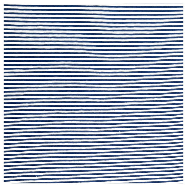 Jersey Streifen kobalt und weiß