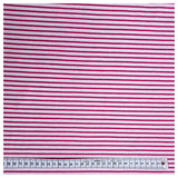 Jersey Streifen fuchsia und weiß