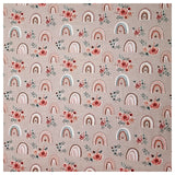 Jersey Digital Regenbogen und Blumen rose