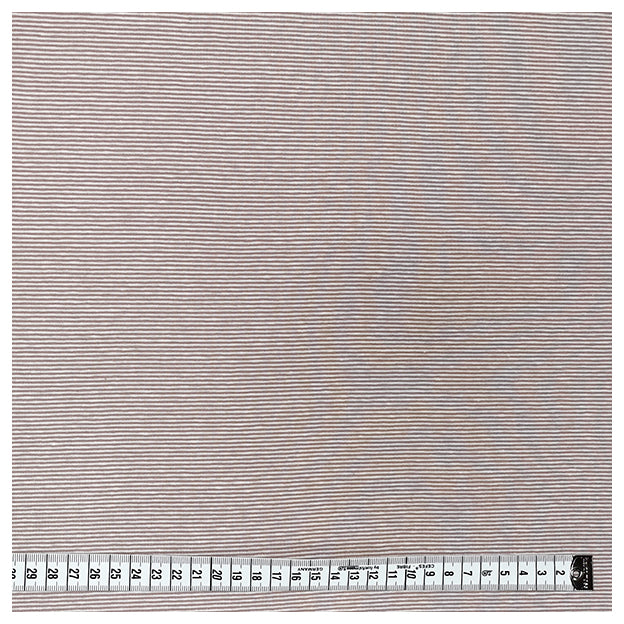 Jersey Streifen schmal rosa und weiß