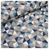 Canvas Dreiecke dunkelblau