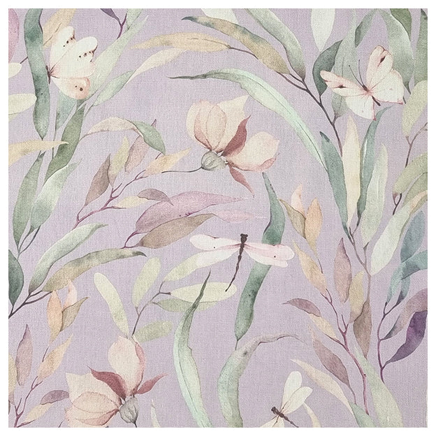Canvas Digital Blumen lilac