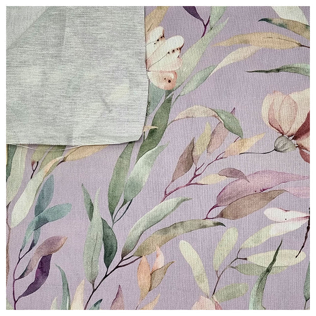 Canvas Digital Blumen lilac