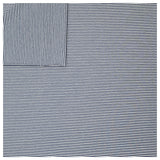 Jersey Streifen rauchblau und weiß 2mm