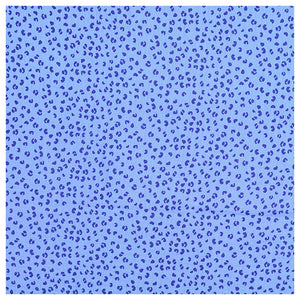 Musselin Baumwolle Leoprint blau