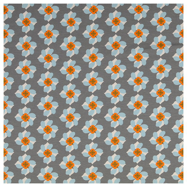 Jersey Stoffpaket Blumen und uni mit Bündchen