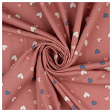Interlock Jersey Herzen rosa