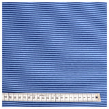 Jersey Streifen blau/jeansblau 2mm