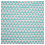 Baumwollstoff geometrisches Muster mint/ weiß